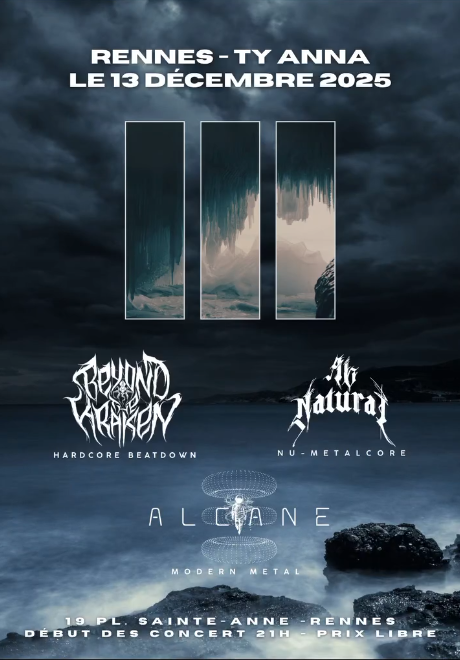 Affiche de Soirée Beatdown HxC / Modern Metal / Metalcore à Rennes (35)