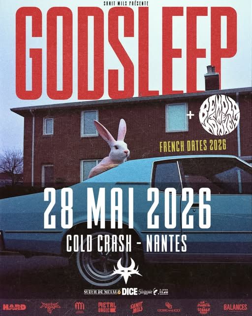Affiche de Godsleeep et Behold The Monkey en concert à Rezé (44)