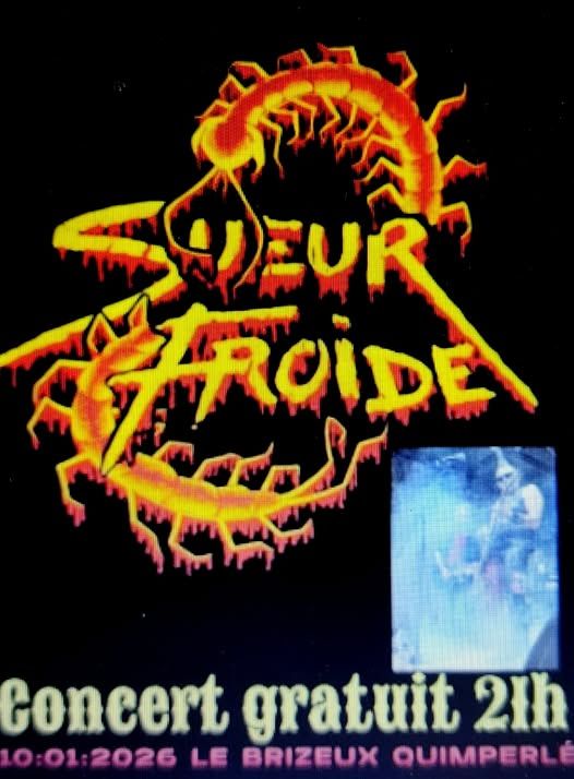 Affiche de Sueur Froide (Punk Rock) en concert à Quimperlé (29)