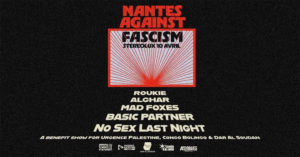 Affiche de Nantes Against Facism - concert à Nantes (44)