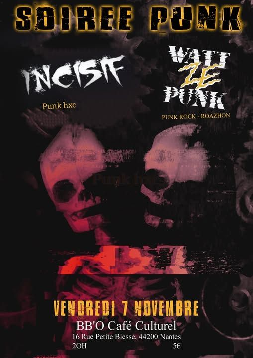 Affiche de Soirée Punk à Nantes (44)