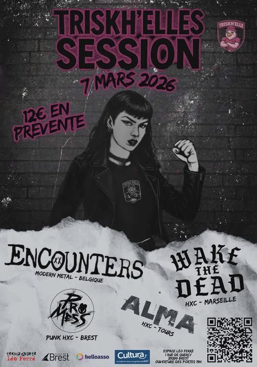 Affiche de Triskh'elles Sessions (Metal/HxC, 100% voix féminines) à Brest (29)