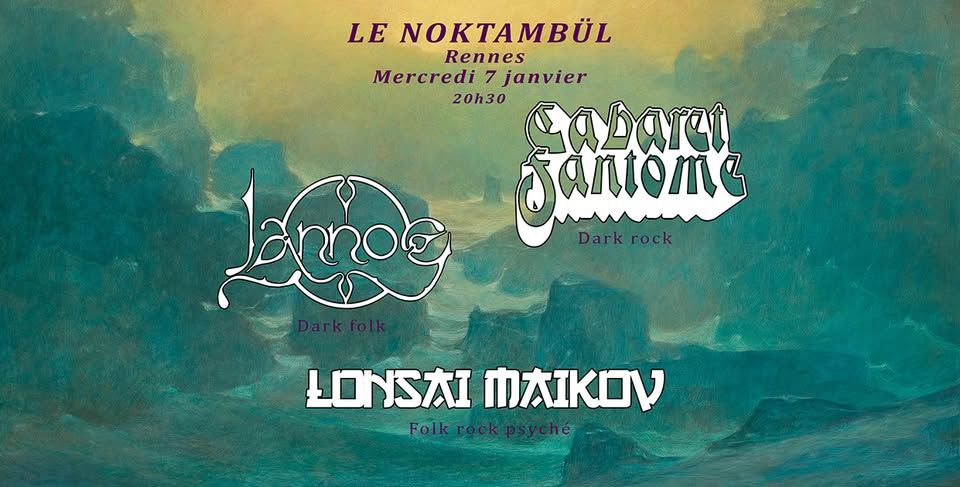 Affiche de Soirée Dark Rock / Dark Folk à Rennes (35)