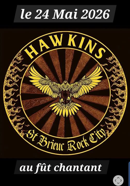 Affiche de Hawkins (Punk Rock) en concert à St Brieuc (22)