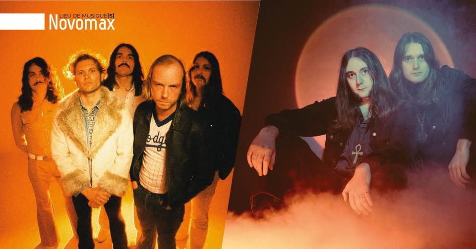 Affiche de Komodor (rock psyché/hard 70's) et Moundrag (heavy spyché/hard prog) en concert à Quimper (29)