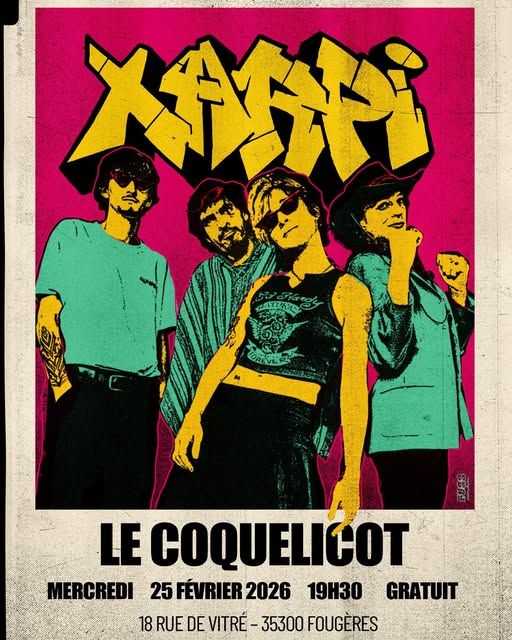 Affiche de Xarpi (grunge / Rock Garage) en concert à Fougères (35)