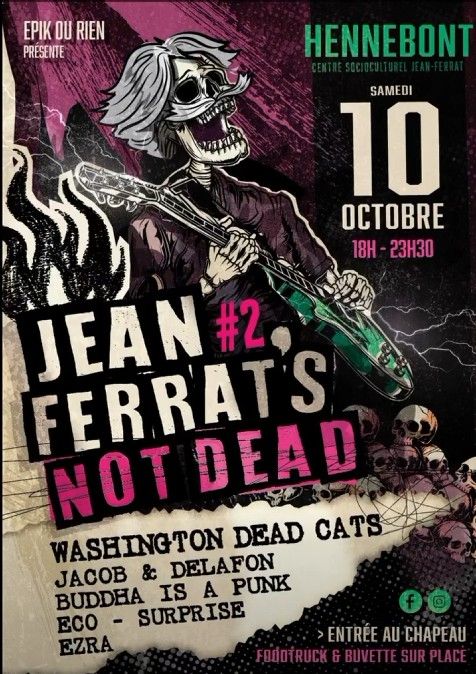Affiche de Soirée Rock / Psychobilly avec 4 groupes à Hennebont (56)