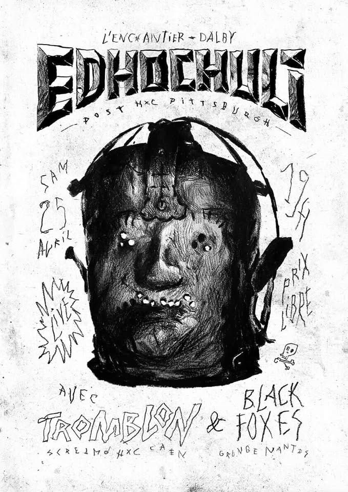 Affiche de Edhochuli / Tromblon / Black Foxes en concert à nantes (44)