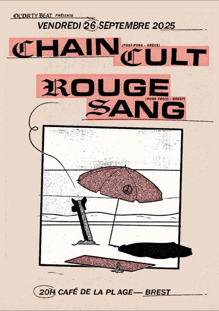 Affiche de Concert Punk au Café de la Plage (Brest)