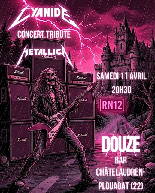 Affiche de Cyanide (tribute Metallica) en concert à Chatelaudren-Plouagat (22)