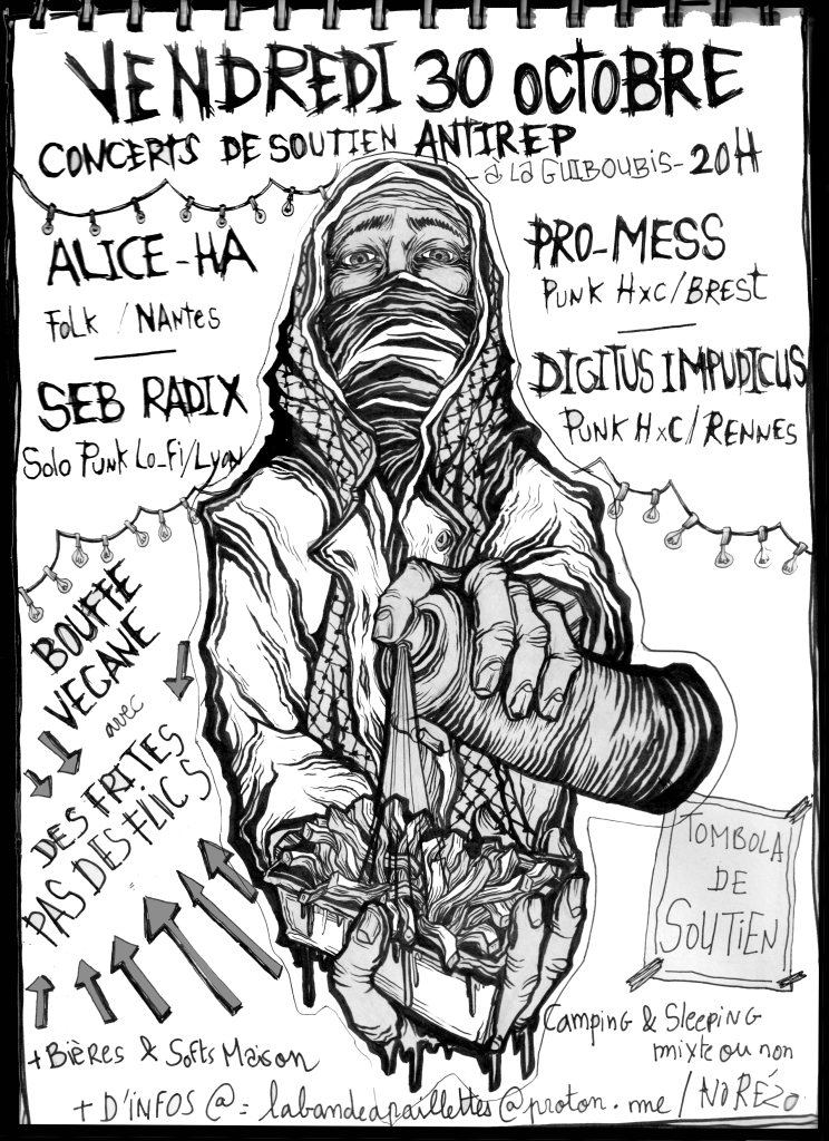 Affiche de Alice-Ha / Pro-Mess / Digitus Imppudicus / Seb Radix live à Bourg Des Comptes (35)