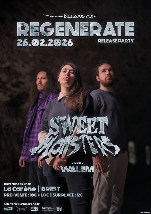Affiche de Sweet Monsters et Walem en concert à Brest (29)