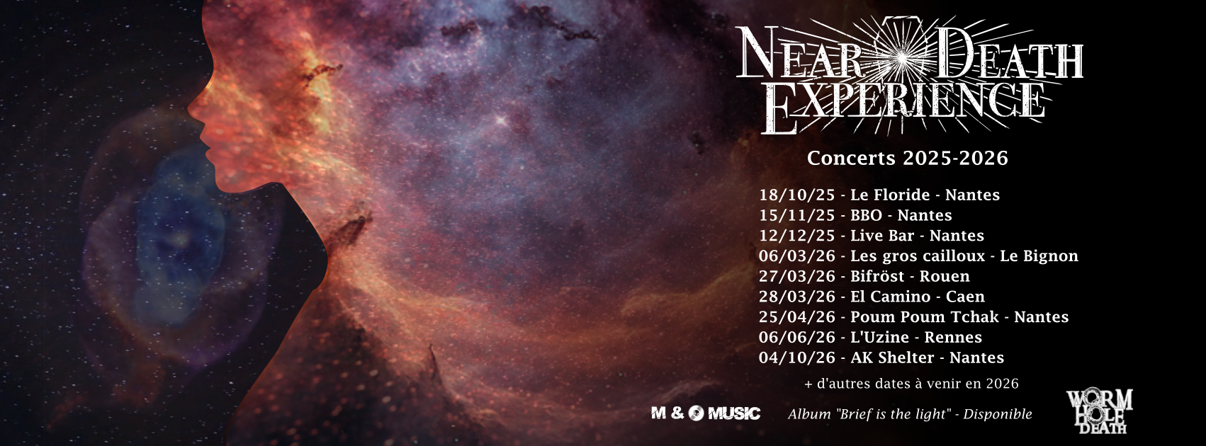 Affiche de Near Death Experience live à Rennes (35)