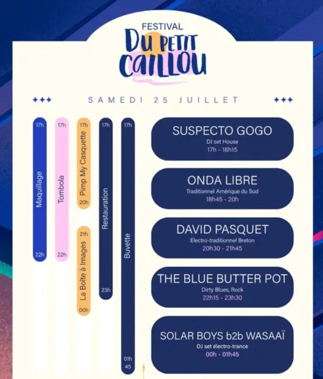 Affiche de The Blue Butter Pot (Rock Garage/Blues Rock/Stoner) en concert à L'ïle-d'Artz (29)
