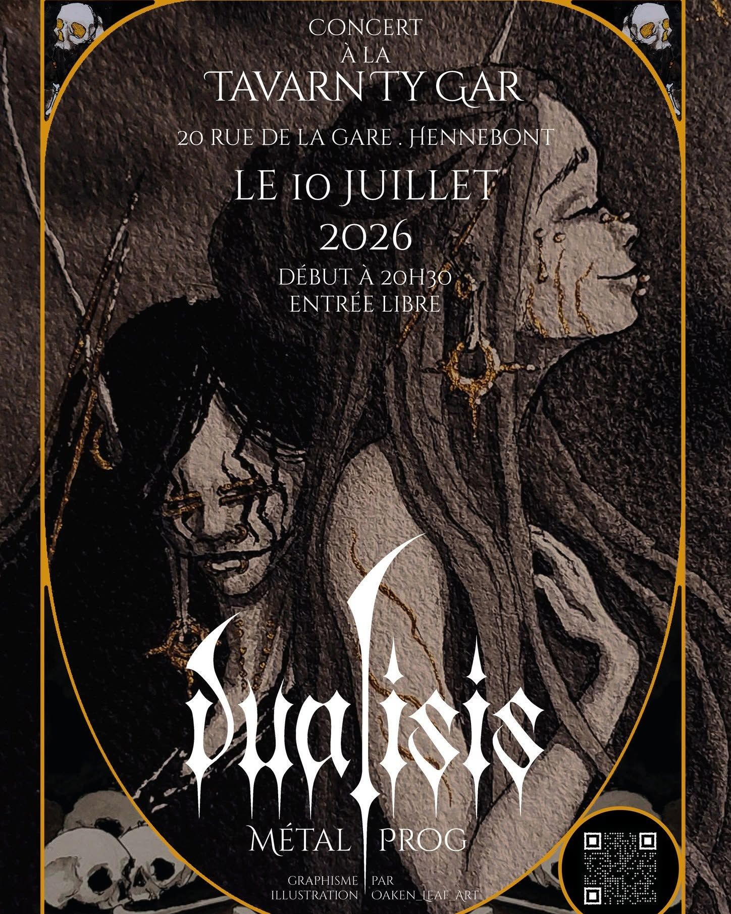 Affiche de Dualisis (Metal Prog) en concert à Hennebont (56)