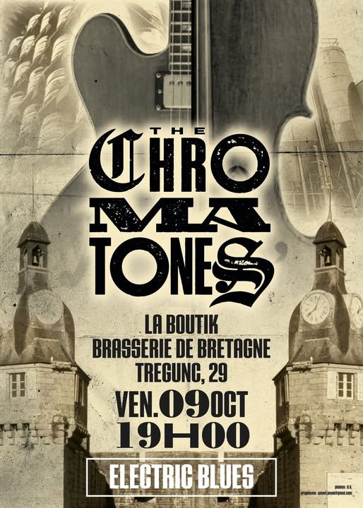 Affiche de The Chromatones (Electric Blues) en concert à Tregunc (29)