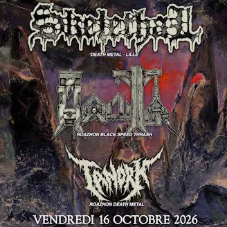 Affiche de Skelethal / Hexecutor / Tanork (soirée Death/Thrash) en concert à Nantes (44)