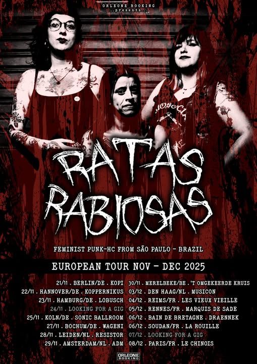 Affiche de Concert Punk / Crust-HxC à Rennes (35)