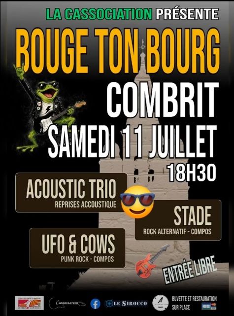 Affiche de UFO And CowS / Stade / Acoustic Trio en concert à Combrit (29)