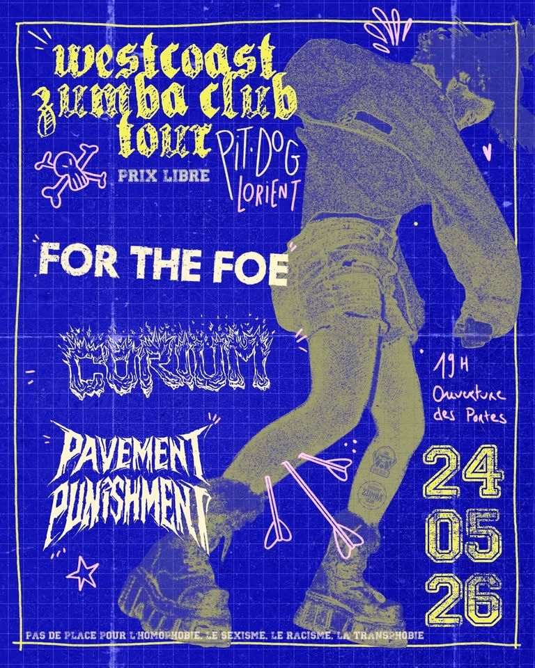 Affiche de Pavement Punishment / Amiante / For The Foe en concert à Rennes (35)