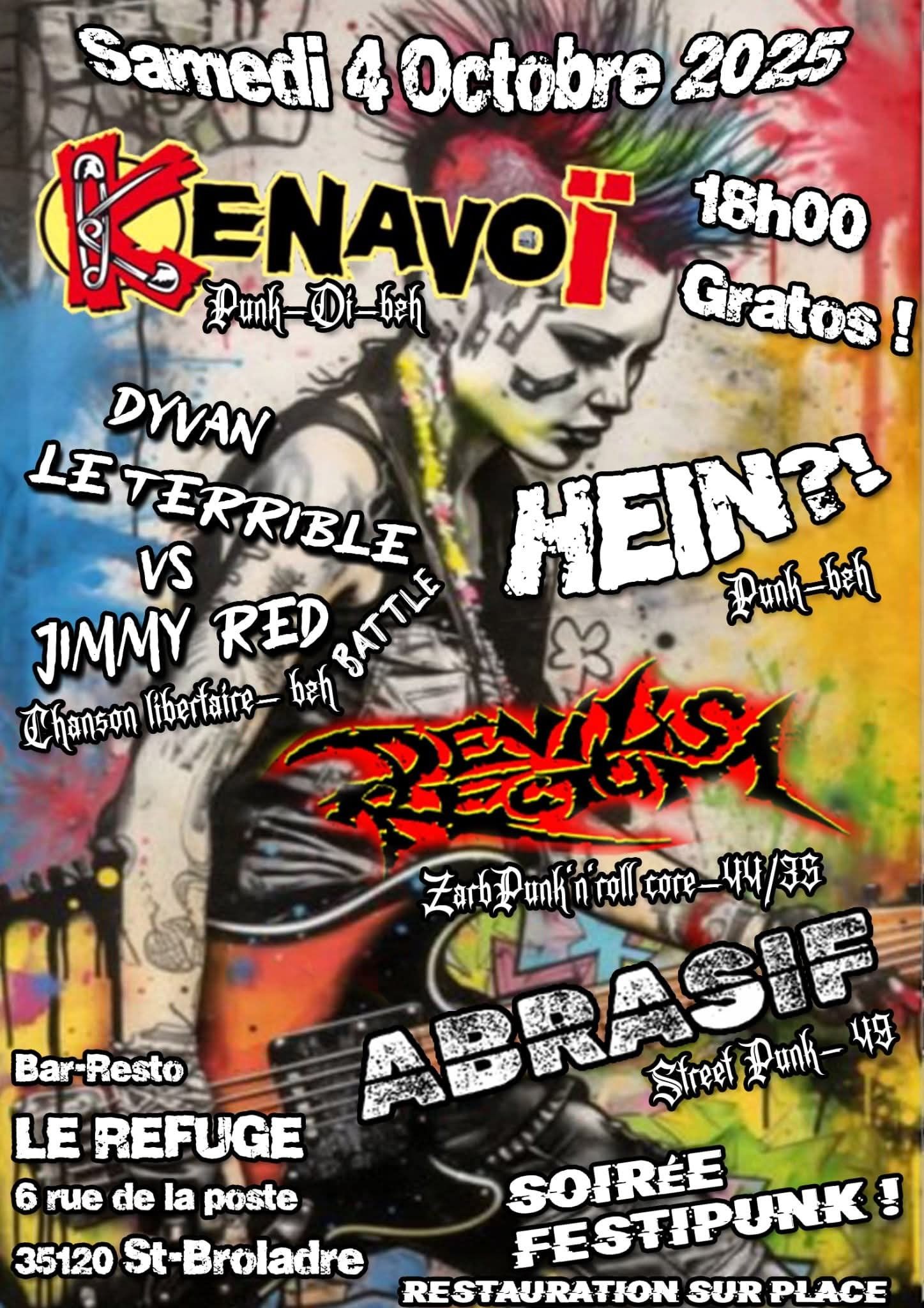 Affiche de Soirée punk à Saint Broladre (35)