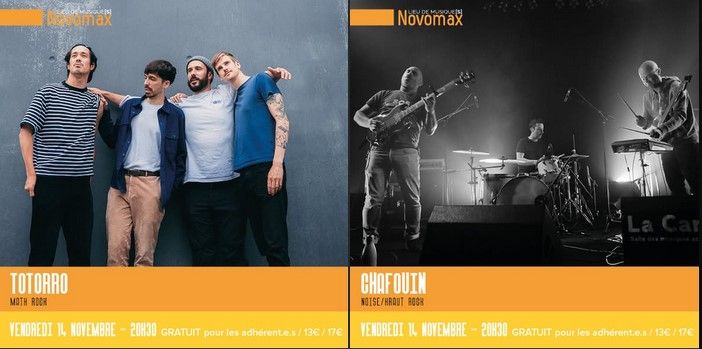 Affiche de Totorro + Chafouin live à Quimper (29)