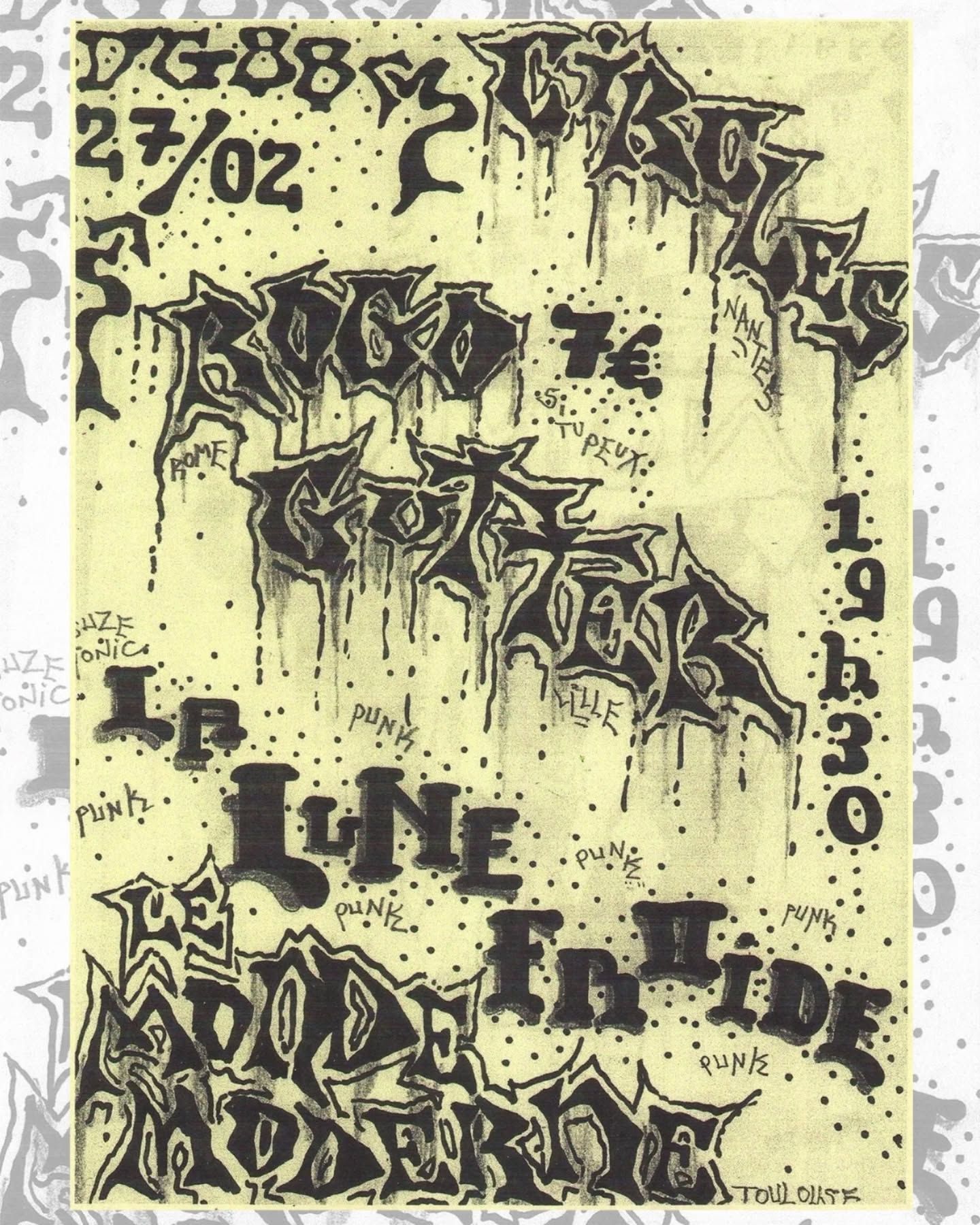Affiche de Concerts Hardcore/Punk avec 4 groupes à Nantes (44)