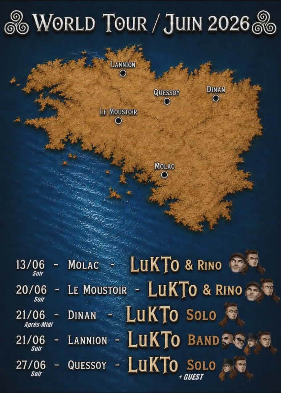 Affiche de Lukto (solo) en concert à Dinan (35)