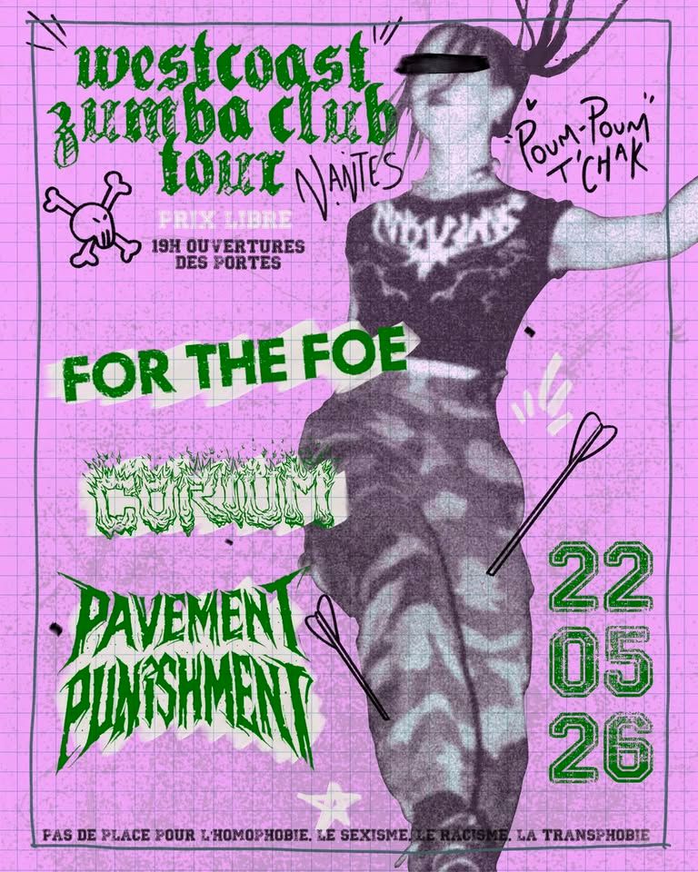 Affiche de Pavement Punishment / Corium / For The Foe en concert à Nantes (44)