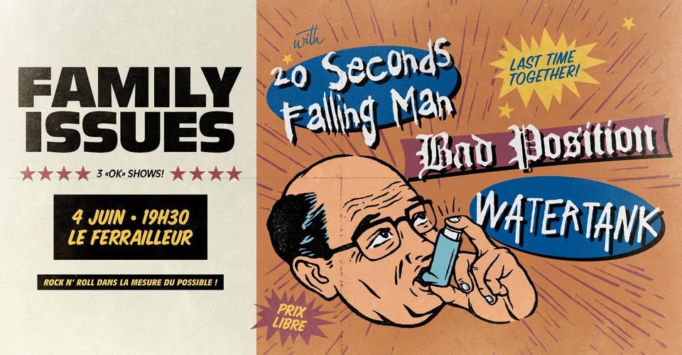 Affiche de Soirée Post Hardcore / Post Metal avec 3 groupes à Nantes (44)