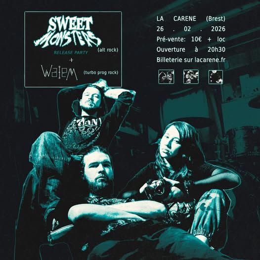 Affiche de Sweet Monsters et Walem en concert à Brest (29)