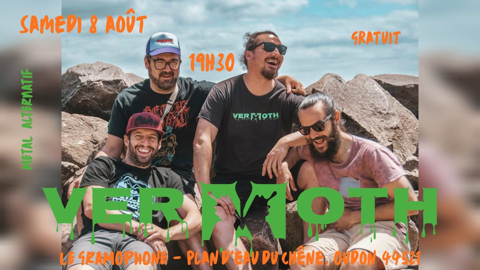 Affiche de Vermoth (Groove Metal/Thrash/HxC) en concert à Oudon (44)