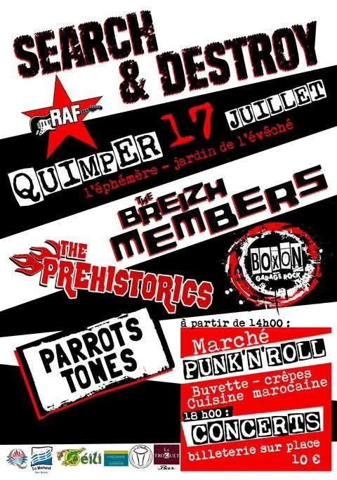 Affiche de Search & Detroy - Soirée Punk N' Roll à Quimper (29)