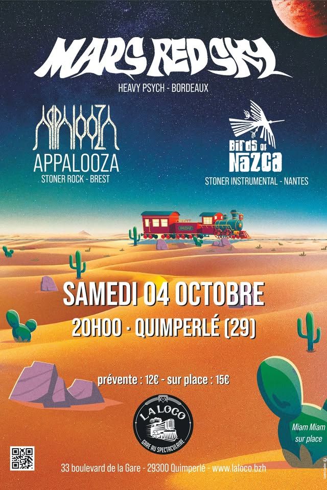 Affiche de Soirée stoner le 4 octobre à Quimperlé (29)