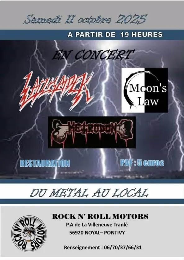 Affiche de Soirée Thrash / Deah / Hard  à Noyal-Pontivy