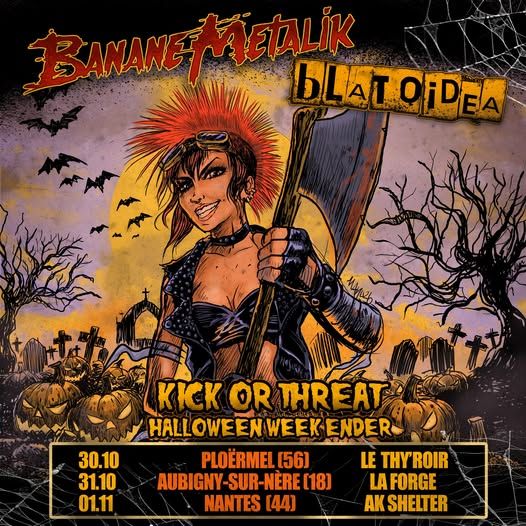 Affiche de Banane Metalik (Punk Rock / Rock N'Roll) en concert à Nantes (44)