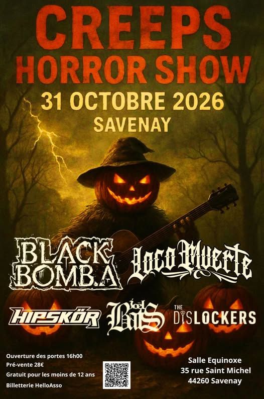 Affiche de Soirée Metal / HxC avec cinq groupes à Savenay (44)