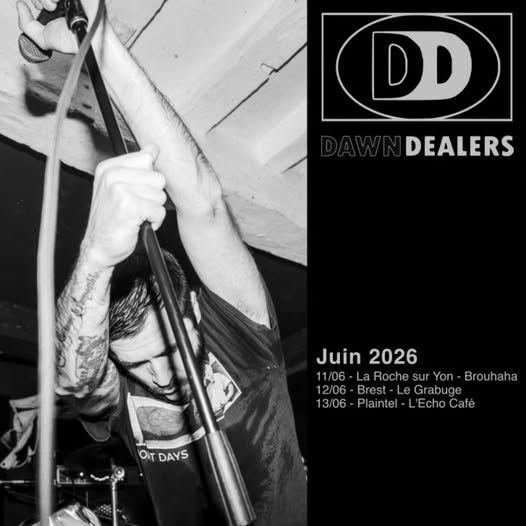 Affiche de Dawn Dealer (Post Punk / Cool Wave) en concert à Plaintel (22)