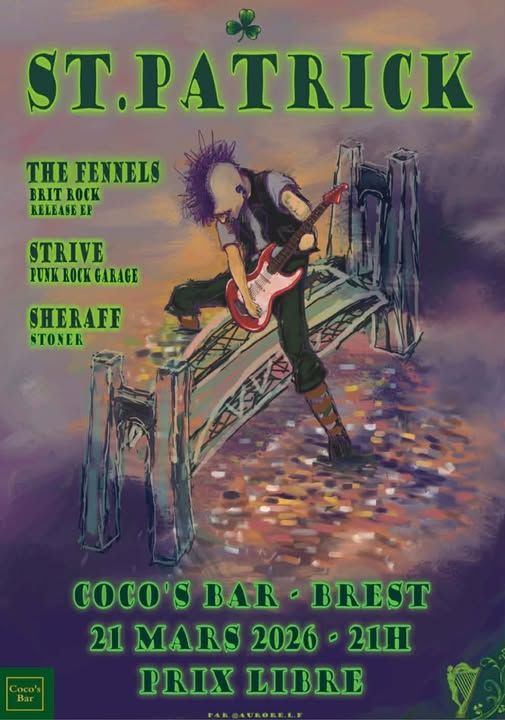 Affiche de The Fennels/Strive/Sheraff en concert à Brest (29)