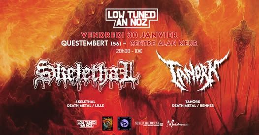 Affiche de Skelethal et Tanork en concert à Questembert (56)