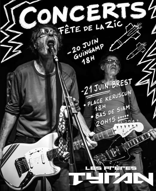 Affiche de Les Frères Tyran (Indus/Noise/Post Punk) en concert à Brest (29)