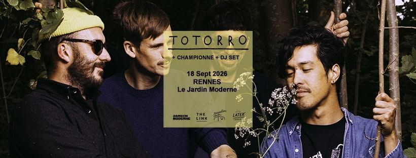Affiche de Totorro (Math Rock/Post Rock) en concert à Rennes (35)