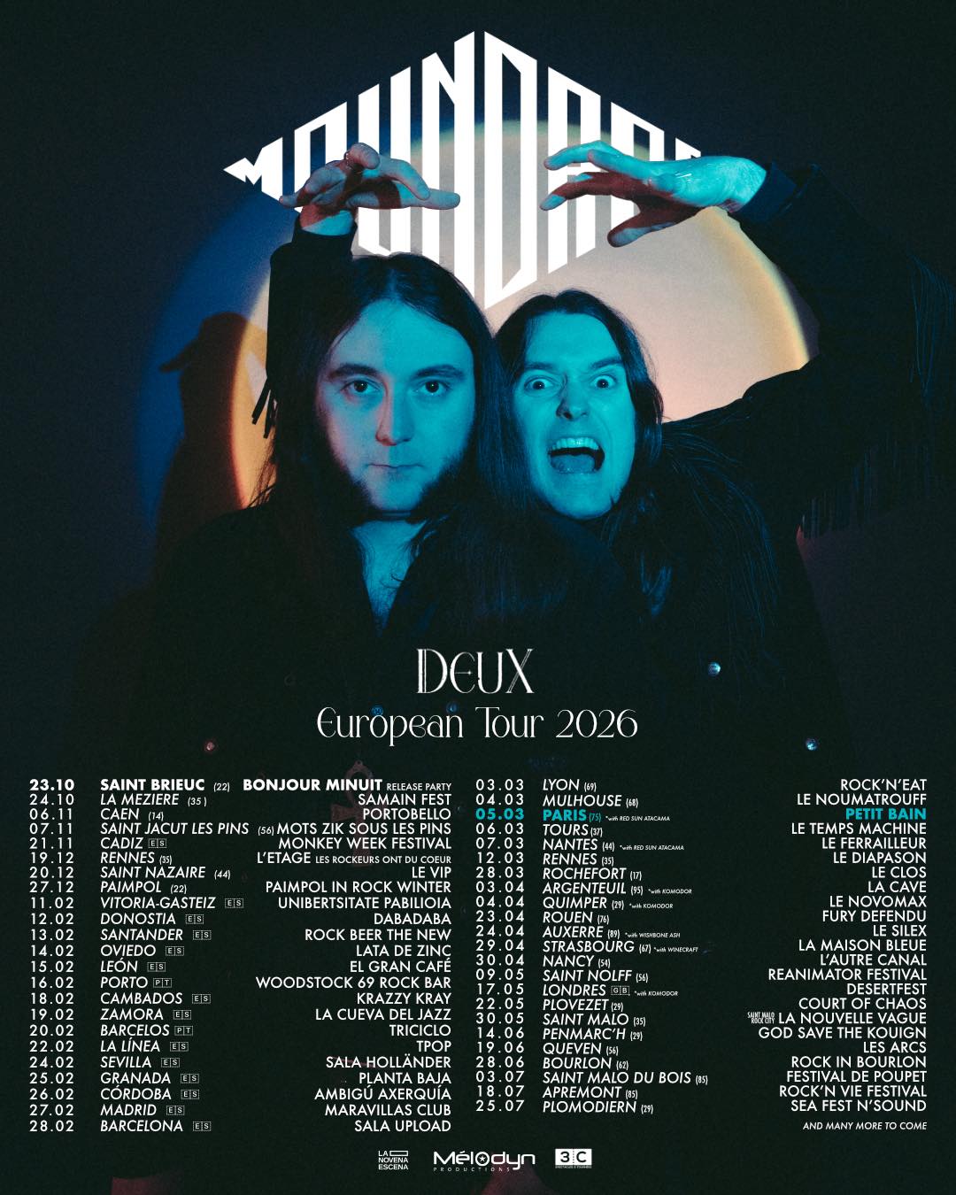 Affiche de Moundrag en concert au Sea Fest N'Sound à Plomodiern (29)