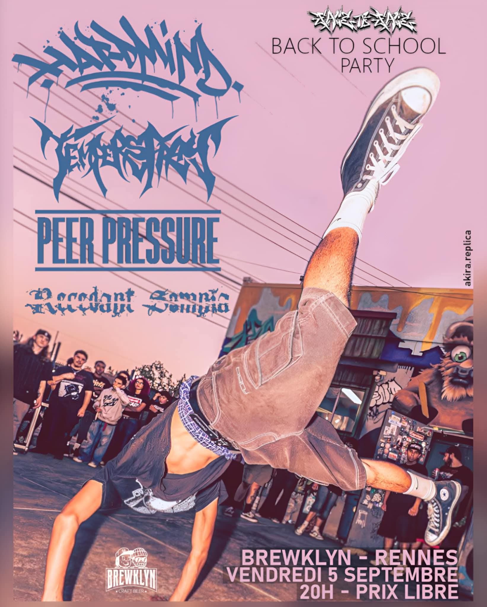 Affiche de Soirée HxC au Brewklyn Pub à Rennes