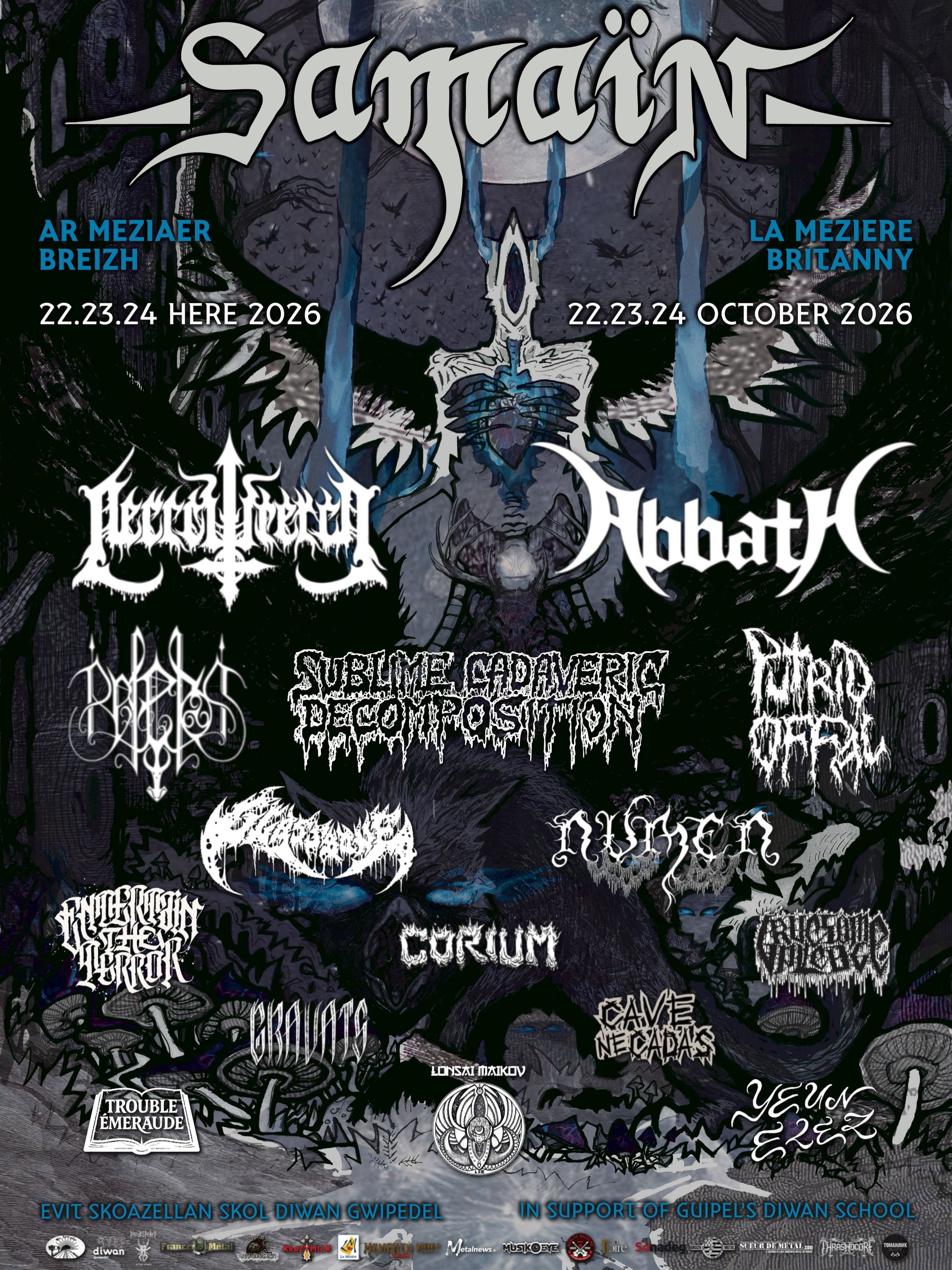 Affiche de Samain Fest 2026 à La Mézière (35)