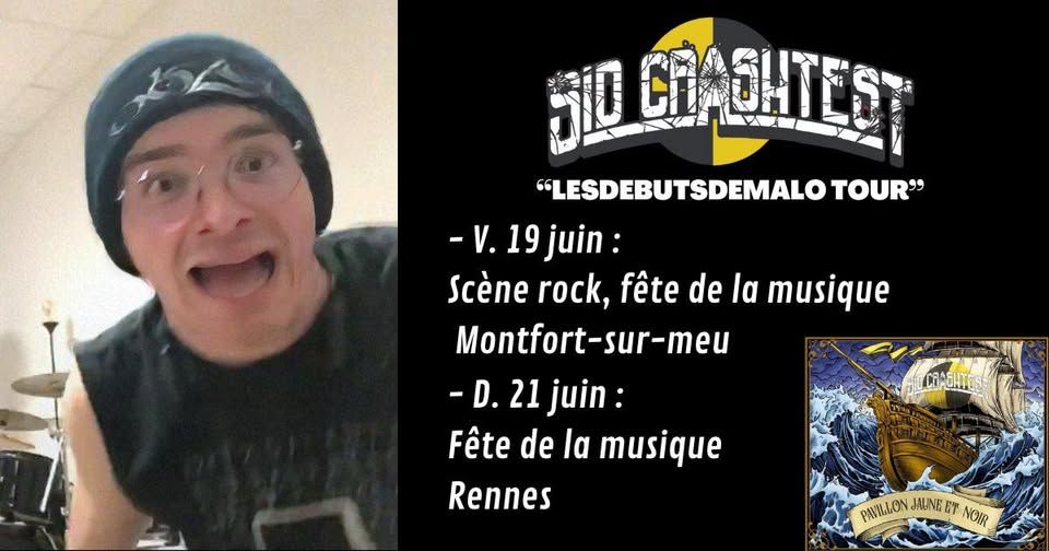 Affiche de SID Crashtest (Punk Rock) en concert à Rennes (35)