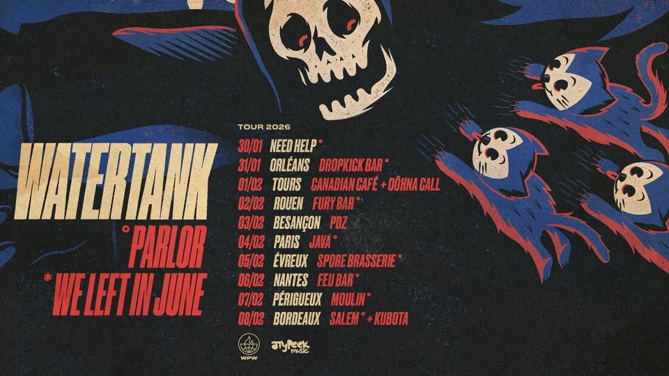 Affiche de Watertank et Parlor en concert à Nantes(44)