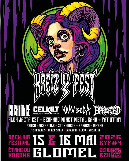 Affiche de Festival Kreiz Y Fest 2026 à Glomel (22)