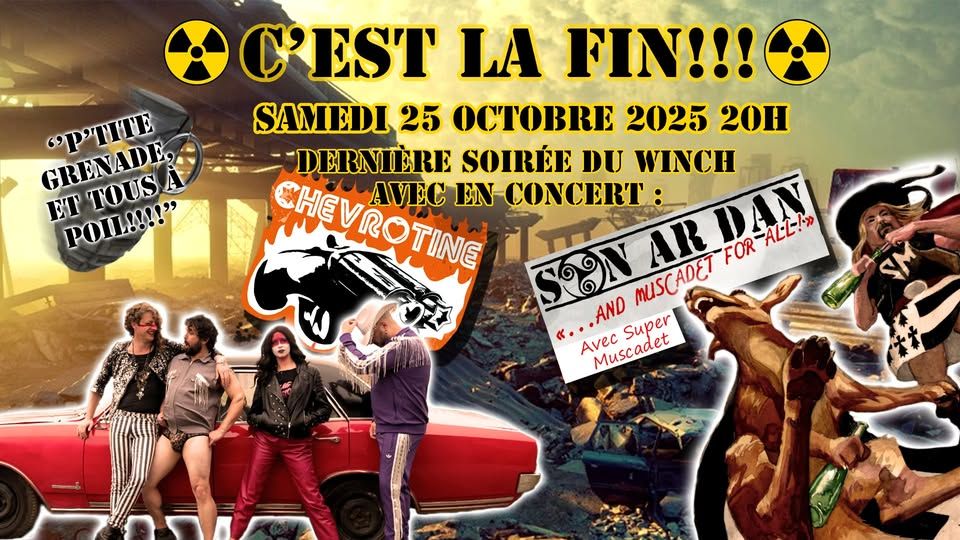 Affiche de Chevrotine et Son Ar Dan live au Winchester Bar à Brest (29)