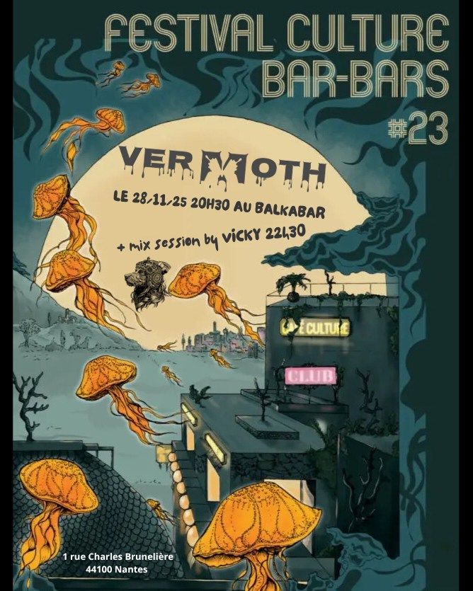 Affiche de Vermoth (Thrash / Groove Metal) en concert à Nantes (44)